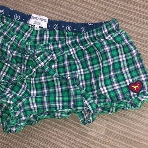 Plaid boy shorts
